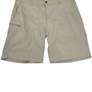 Lee Mens Tri Flex Performance Stretch Khaki Shorts Size 40 Golf Casual